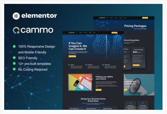 Cammo - Creative Agency Services Elementor Template Kit