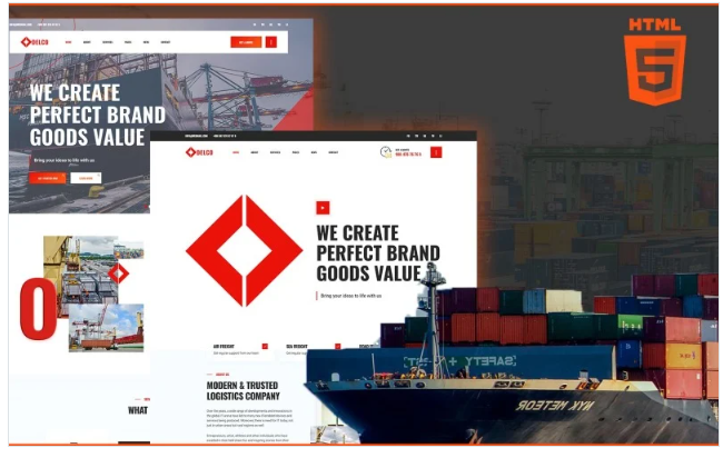 Delco | Logistics and Cargo HTML5 Website Template