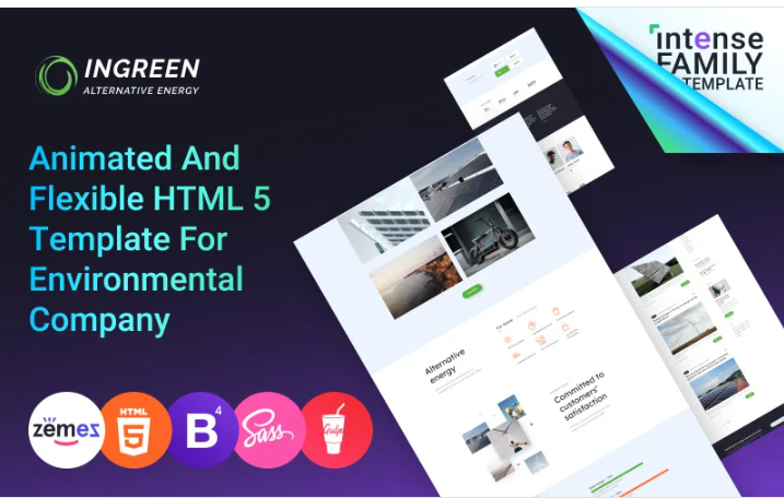 InGreen - Green Energy Website Template