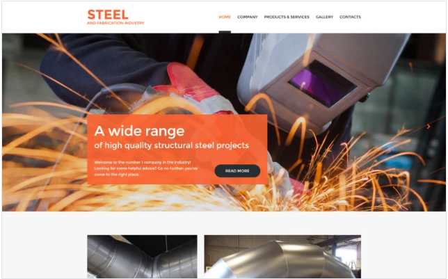Welding Responsive Website Template