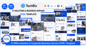 Techbiz - IT Solution & Business Consulting Service HTML Template