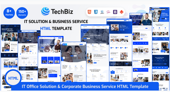 Techbiz - IT Solution & Business Consulting Service HTML Template