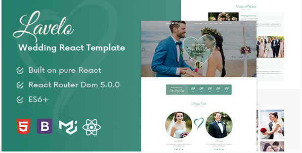 Lavelo - React Wedding Template
