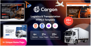 Cargon - Logistics, Cargo & Transportation HTML Template