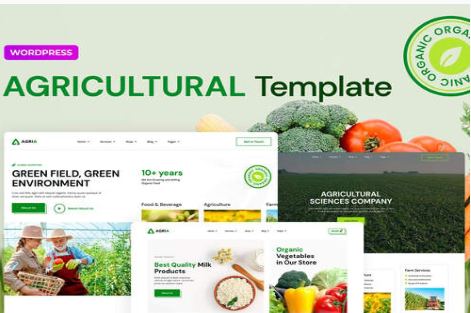 Agria – Agriculture Company Elementor Pro Template Kit 1.0