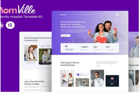MomVille - Maternity Hospital Elementor Kit Template 1.0
