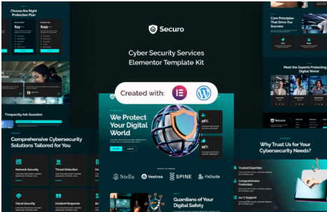 Securo - Cyber Security Services Elementor Template Kit 1.0