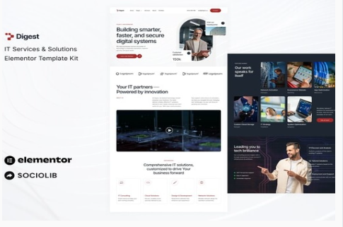 Digest - IT Services & Solutions Elementor Template Kit 1.0
