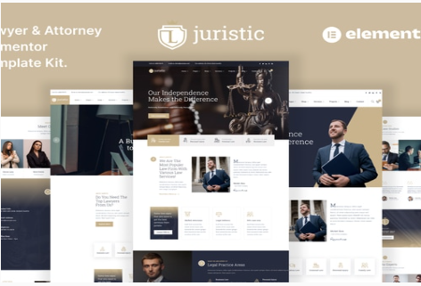 Juristic – Lawyer Attorney & Law Firm Elementor Template Kit 1.0