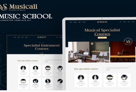 Musicali - Music School Elementor Template Kit 1.0