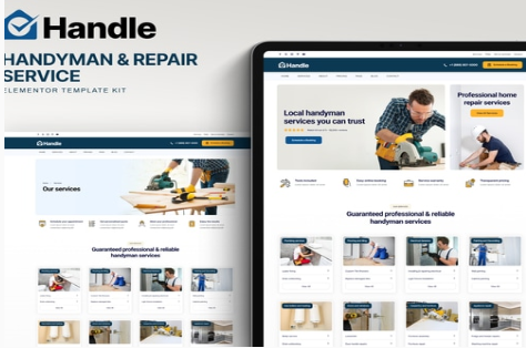 Handle - Handyman & Repair Service Elementor Template Kit 1.0