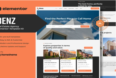 Benz - Real Estate Elementor Template Kit 1.0