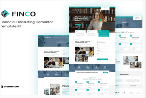 Finco - Financial Consulting Elementor Template Kit 1.0