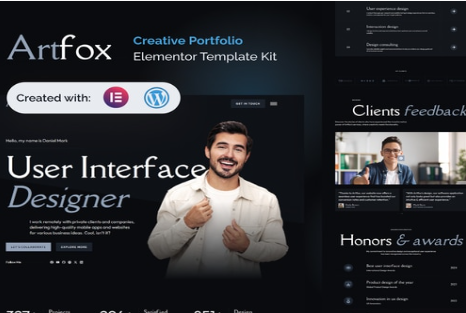 Artfox - Creative Portfolio Elementor Pro Template Kit 1.0