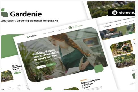 Gardenie - Landscape & Gardening Elementor Template Kit 1.0