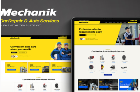 Mechanik - Car Repair & Auto Services Elementor Template Kit 1.0