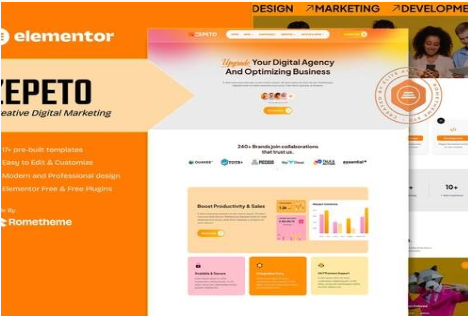 Zepeto - Creative Digital Marketing Elementor Template Kit 1.0