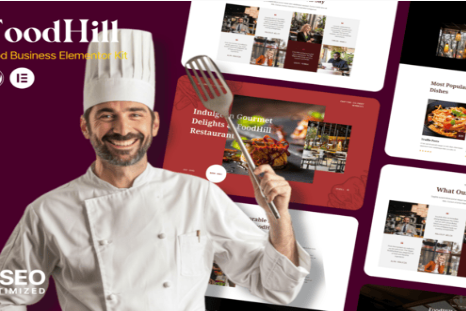FoodHill - Restaurant Elementor Template Kit 1.0