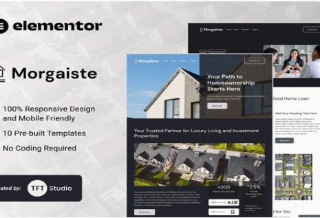 Morgaiste - Real Estate Mortgage Solutions Elementor Template Kit 1.0