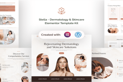 Stella - Dermatology & Skincare Elementor Template Kit 1.0