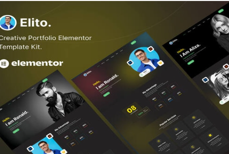 Elito – Creative Portfolio Elementor Template Kit 1.0