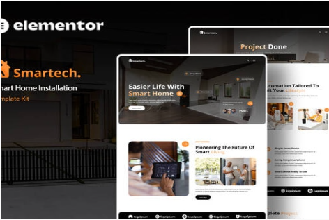 Smartech - Smart Home Installation Elementor Template Kit 1.0