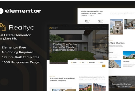 Realtyc - Real Estate Elementor Template Kit 1.0