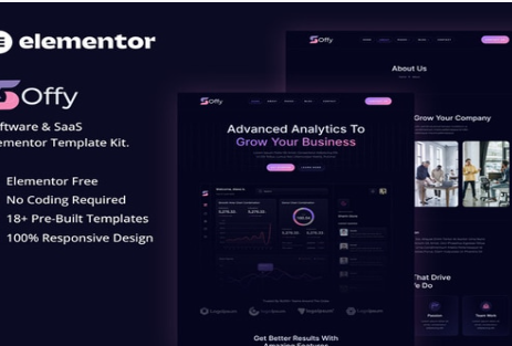 Soffy - Software & SaaS Elementor Template Kit 1.0