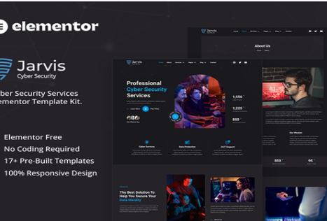 Jarvis - Cyber Security Services Elementor Template Kit 1.0