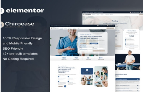 ChiroEase - Chiropractic & Physiotherapy Elementor Template Kit 1.0