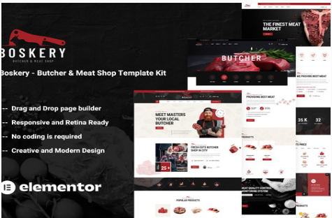 Boskery - Butcher & Meat Shop Template Kit 1.0