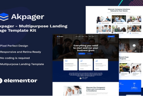 Akpager - Multipurpose Landing Page Template Kit 1.0