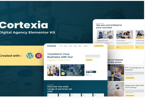 Cortexia - Digital Agency Elementor Template Kit 1.0
