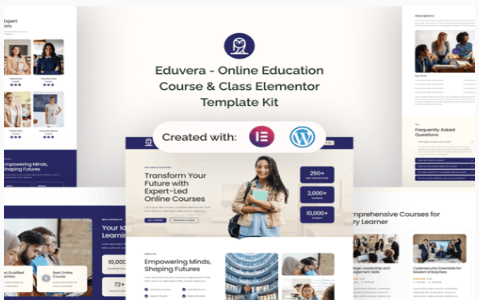 Eduvera - Online Education Course & Class Elementor Template Kit 1.0