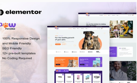 PawParadise - WooCommerce Pet Shop Elementor Template Kit 1.0