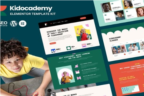Kidocademy - Kindergarten & Preschool Elementor Template Kits 1.0