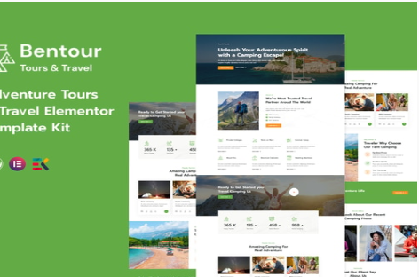 Bentour - Travel & Tour Booking Elementor Template Kit 1.0