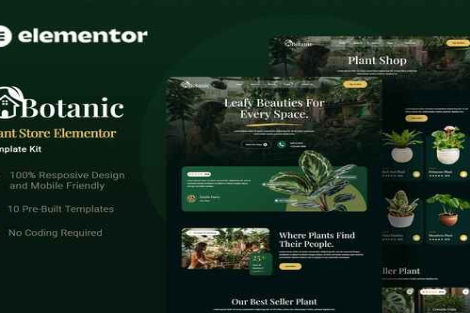 Botanic - Plant Store Elementor Template Kit 1.0