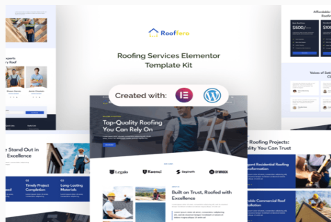 Rooffero - Roofing Services Elementor Template Kit 1.0