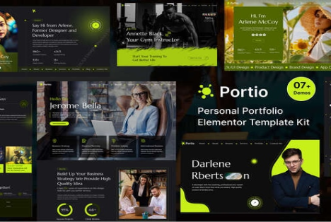 Portio - Portfolio Elementor Template Kit 1.0