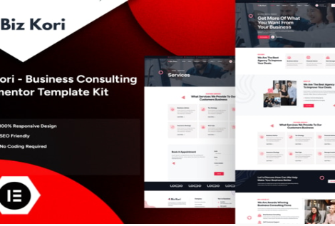 Bizkori - Business Consulting Elementor Pro Template Kit 1.0