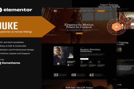 Duke - Equestrian & Horse Riding Elementor Template Kit 1.0