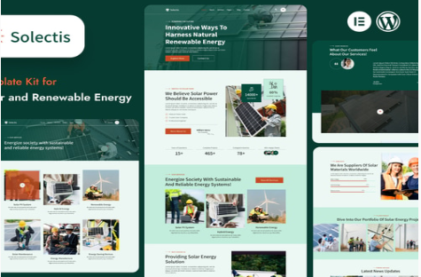 Selectis - Solar & Renewable Energy Elementor Template Kit 1.0