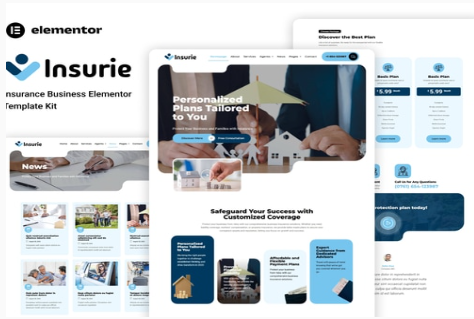 Insurie - Insurance Business Elementor Template Kit 1.0