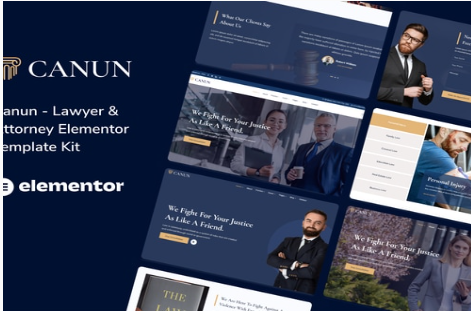 Canun – Lawyer Attorney and Law Firm Elementor Template Kit 1.0