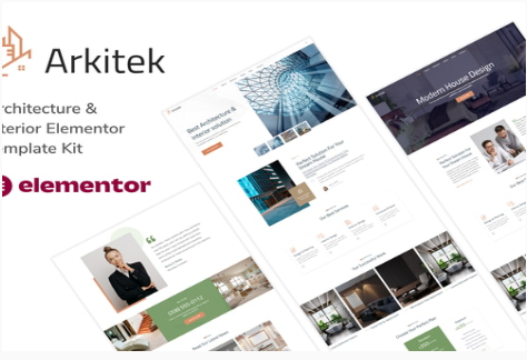 Arkitek - Architecture & Interior Elementor Template Kit 1.0