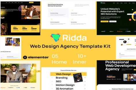 Ridda - Web Design Agency Template Kit 1.0