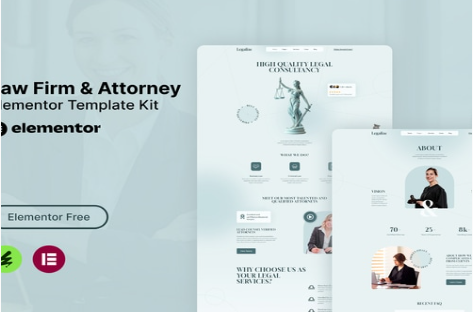 Legalize - Law Firm & Attorney Elementor Template Kit1.0