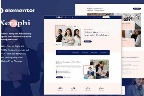 Xeraphi - Feminine Business Coaching Elementor Template Kit 1.0