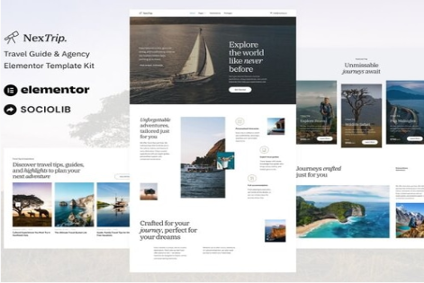 NexTrip - Travel Guide & Agency Elementor Template Kit 1.0